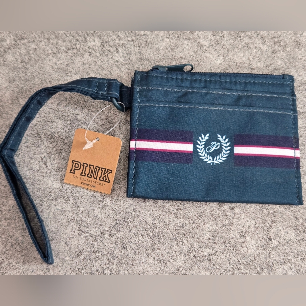 Victoria's Secret PINK ID Wallet Green NWT